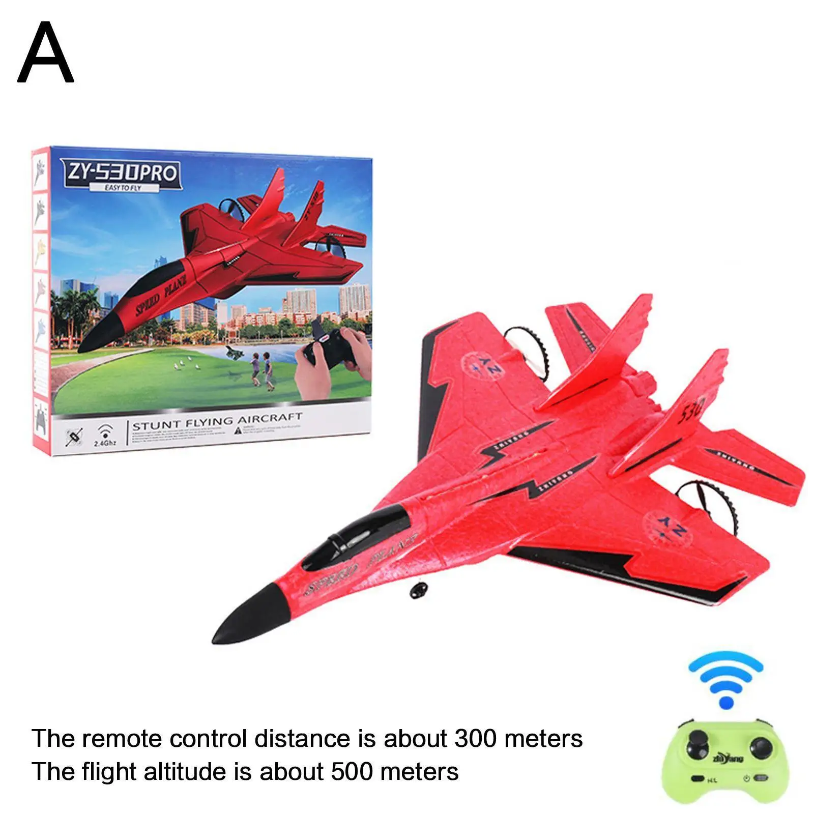 ZY-530 PRO RC Airplane with Camera - Luminous Glider for Adults