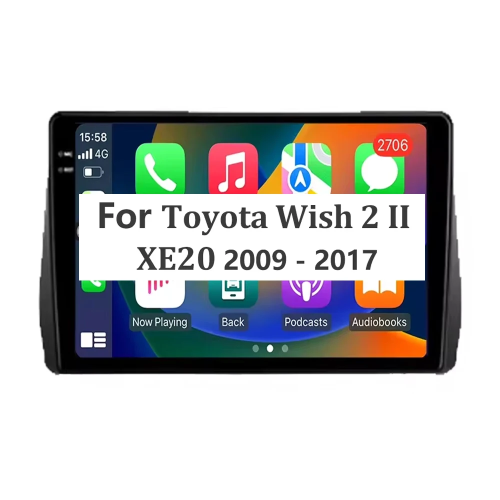 Android Car Radio Stereo for Toyota Wish 2 XE20 2009-2012 Head Unit Touch Screen Video Audio GPS Navigation Multimedia Player