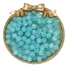Perles de verre dépoli - Bleu clair
