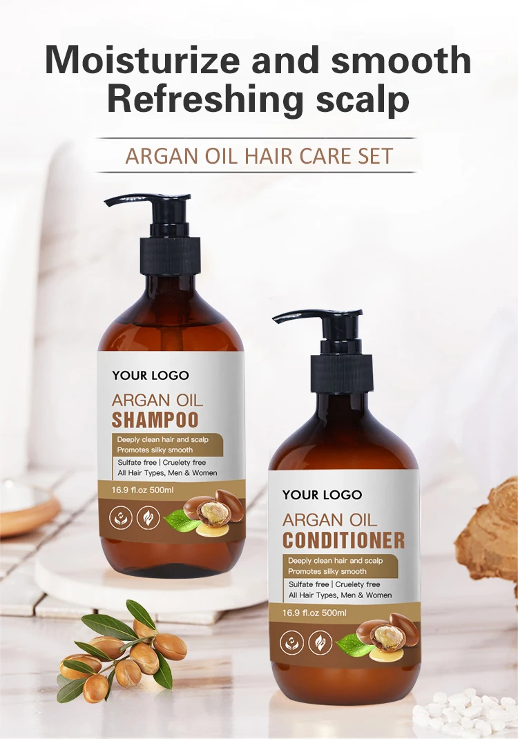 Argan Oil Custom Logo Oem Long Anti Hair Fall Private Label Organic ...