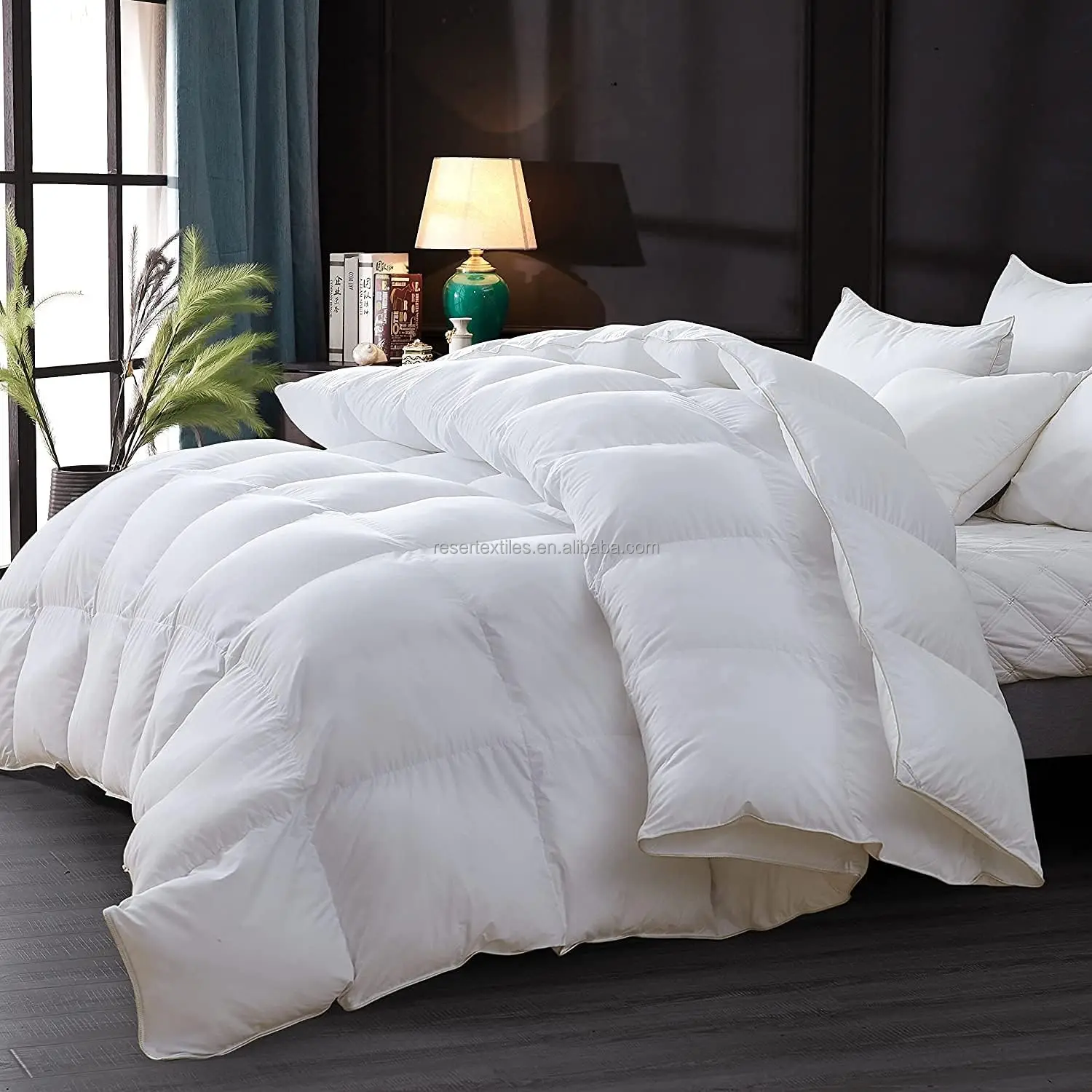 Goose Down Quilted Comforters Extra Fluffy White Duvet Insert Soft Breathable Eco-friendly All Season Hotel Luxury Bedding