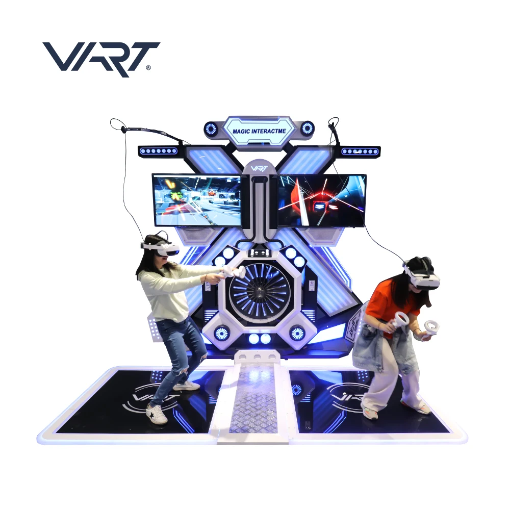 VART VR Interactive Arcade Game Machine VR Walking Platform Station 2 Players Shooting Space Standing Platform