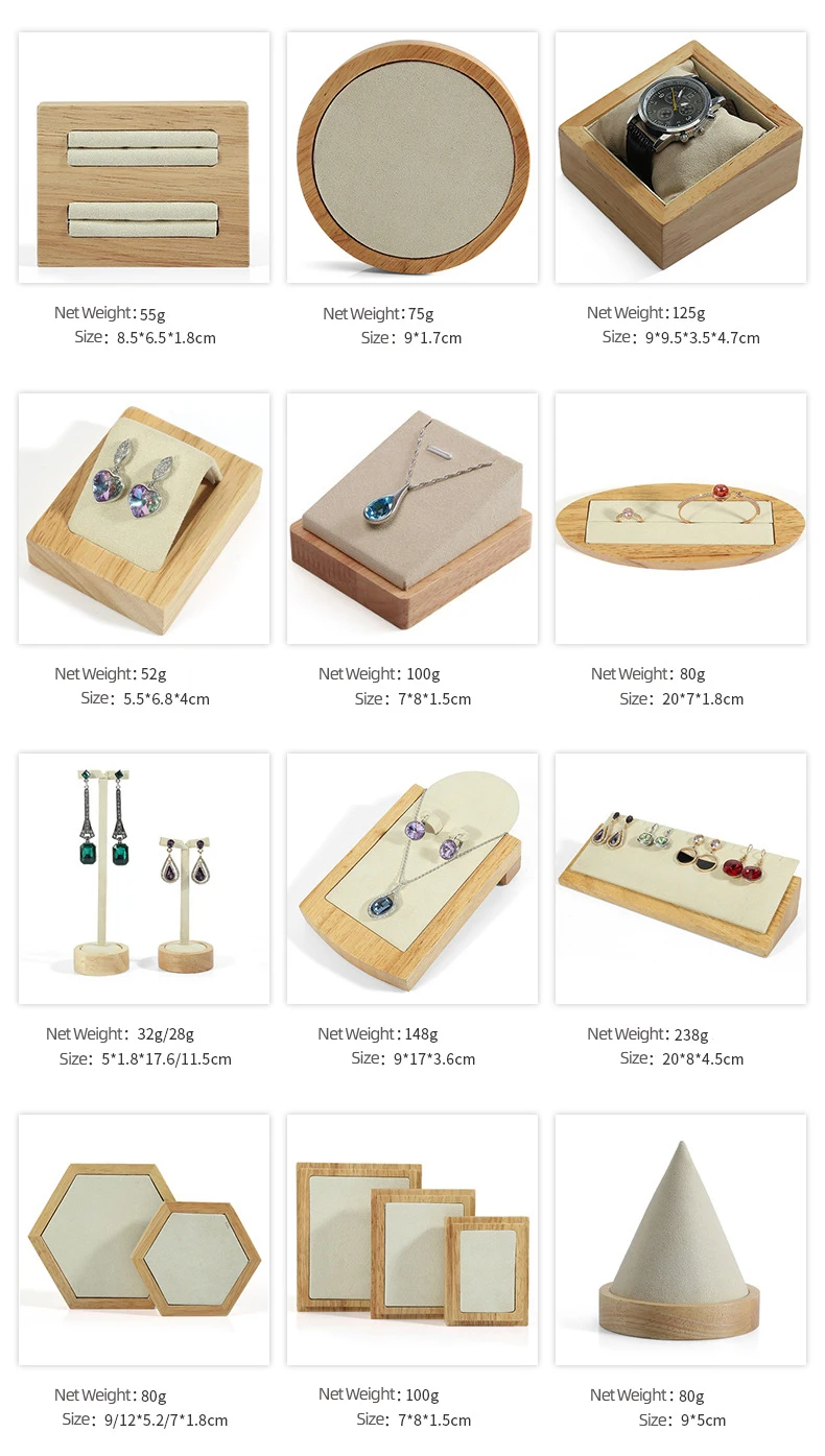 Wholesale Wood Jewellery Display Trays Jewelry Organizer Stand Jewelry