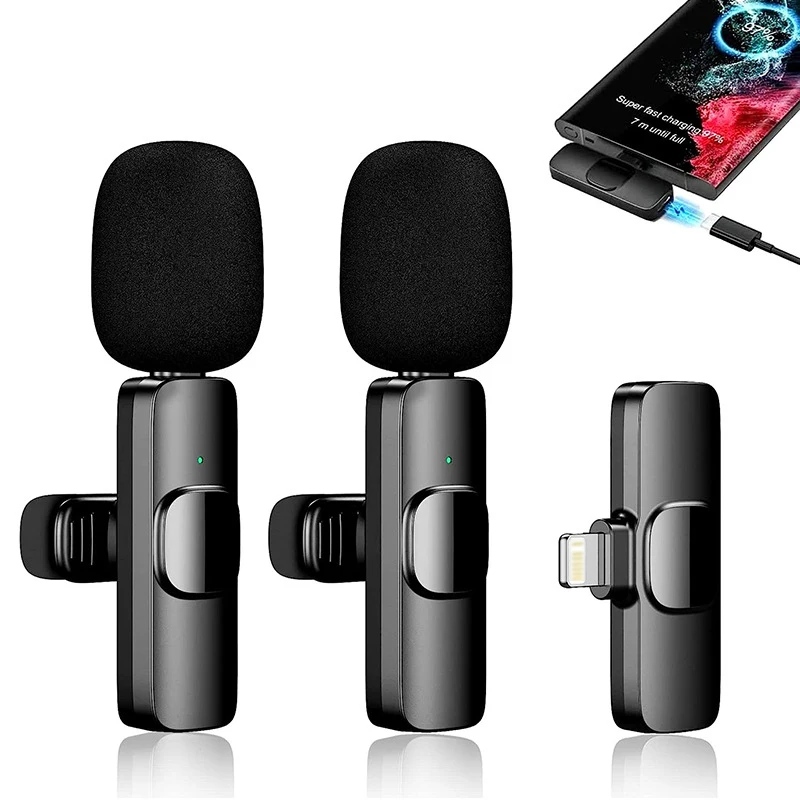 K8 K9 Wireless Lapel Microphone Lavalier Microphone K9 Interview