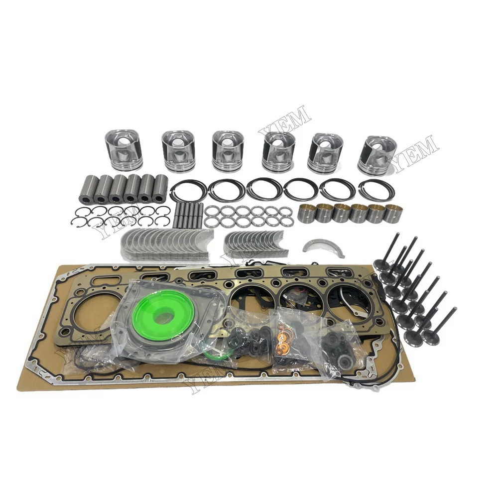 For Caterpillar C7.1 Engine Rebuild Kit With Cylinder Gaskets Set Piston Rings Bearing Valves Engine Replacement Parts 4
