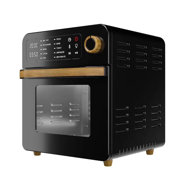 Electric Air fryer oven 15L intelligent 10 functions stainless steel housing and cavity Small Convection Oven Countertop
