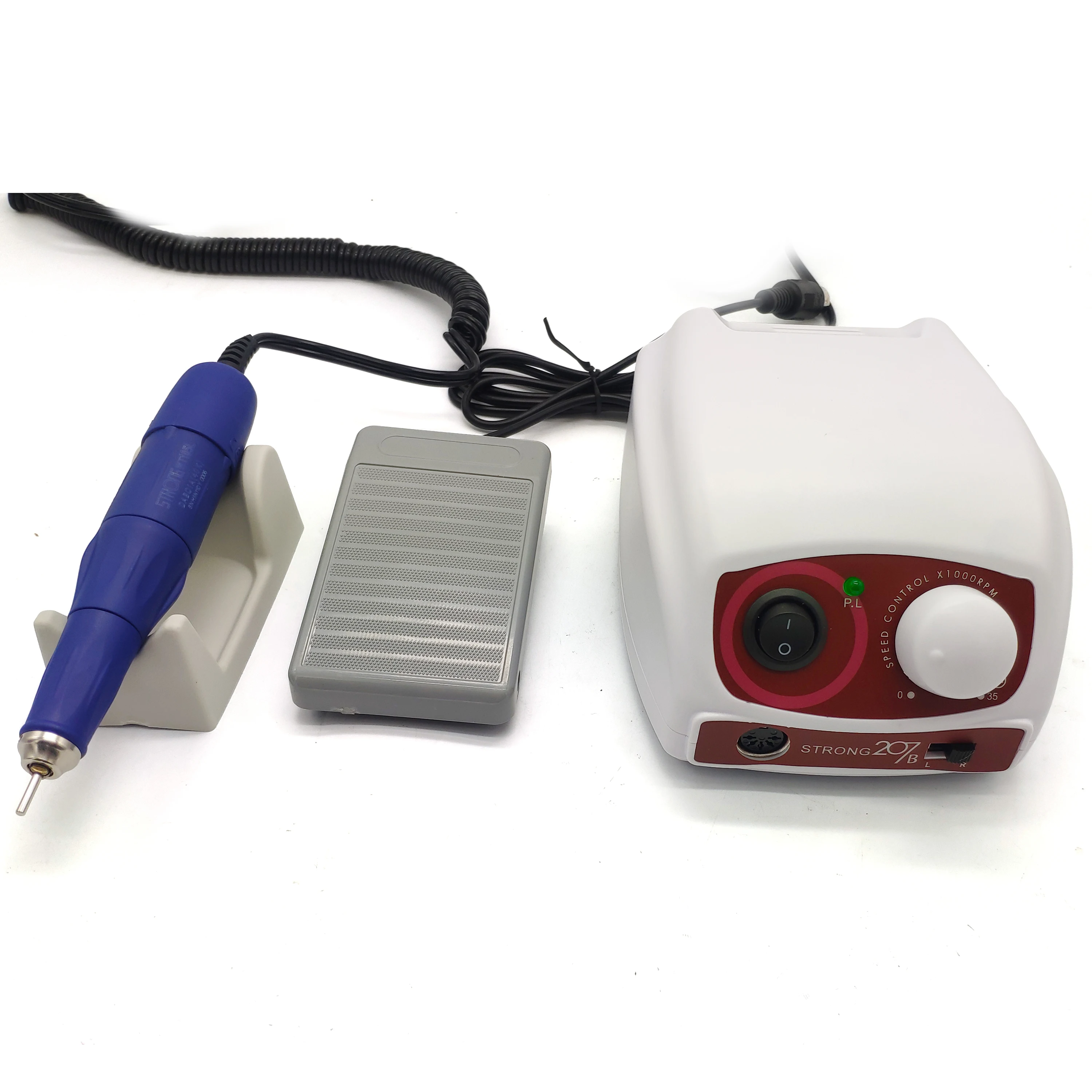 Strong 207B Nail Drill - 65W Control Box & 35000RPM Handpiece