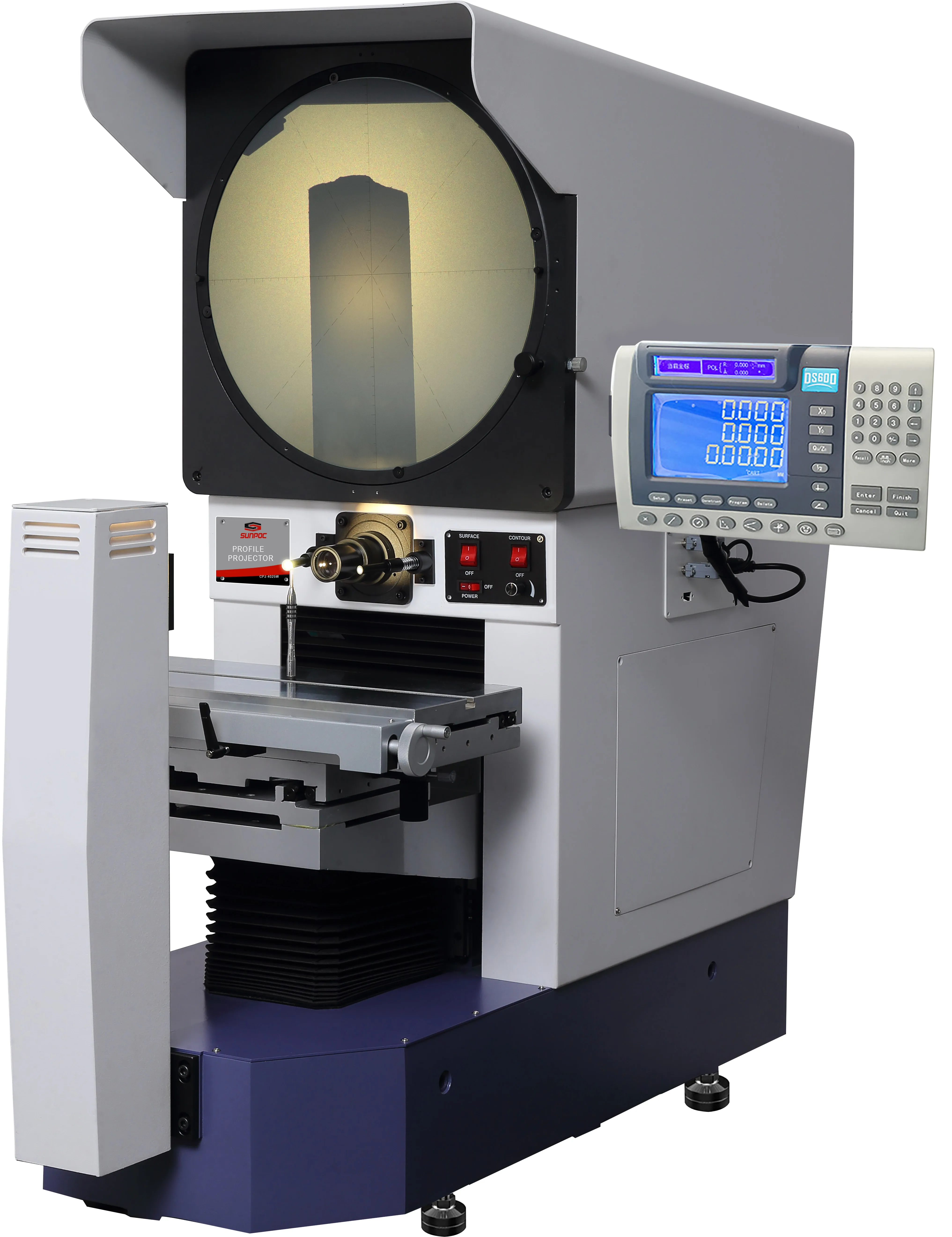 Horizontal Type Digital Optical Profile Projector Profile Measuring Machine Optical Comparator