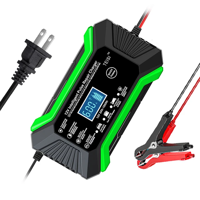 Most selling product 12V6A Intelligent switching car automatic charging  LCD Screen Pulse Repair Maintainer
