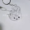 Nuevo y adorable llavero de conejito blanco.