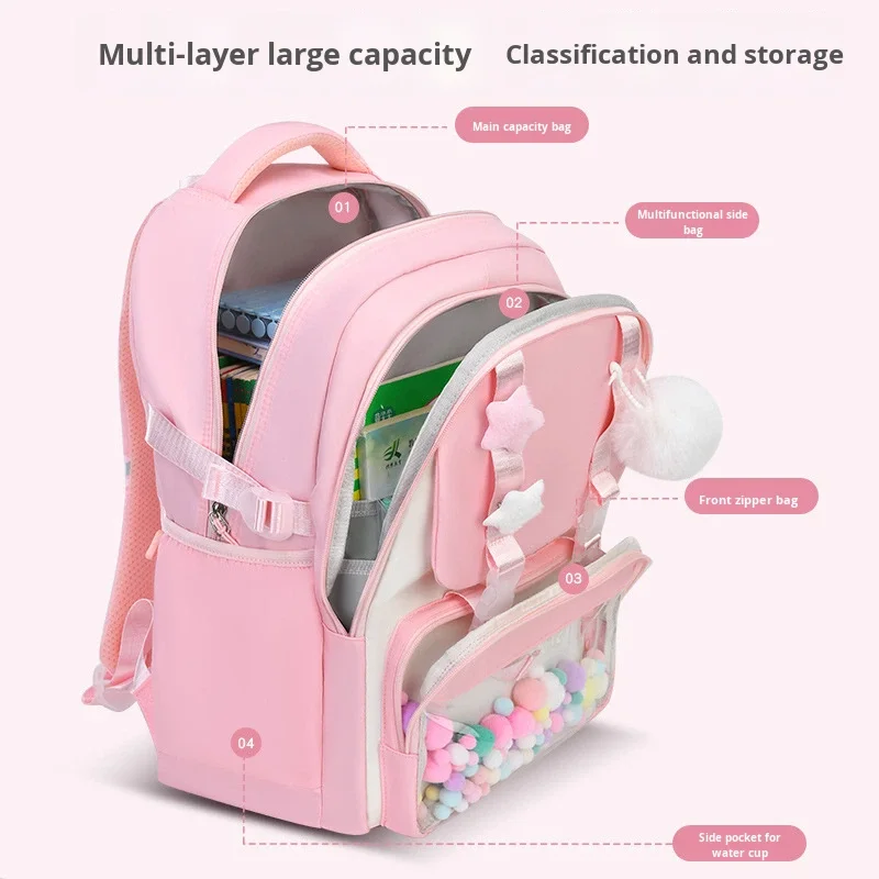 Waterproof Teen School Bag Girls Sac a dos High Quality School Backpack for Teenagers Mo aperçu 3
