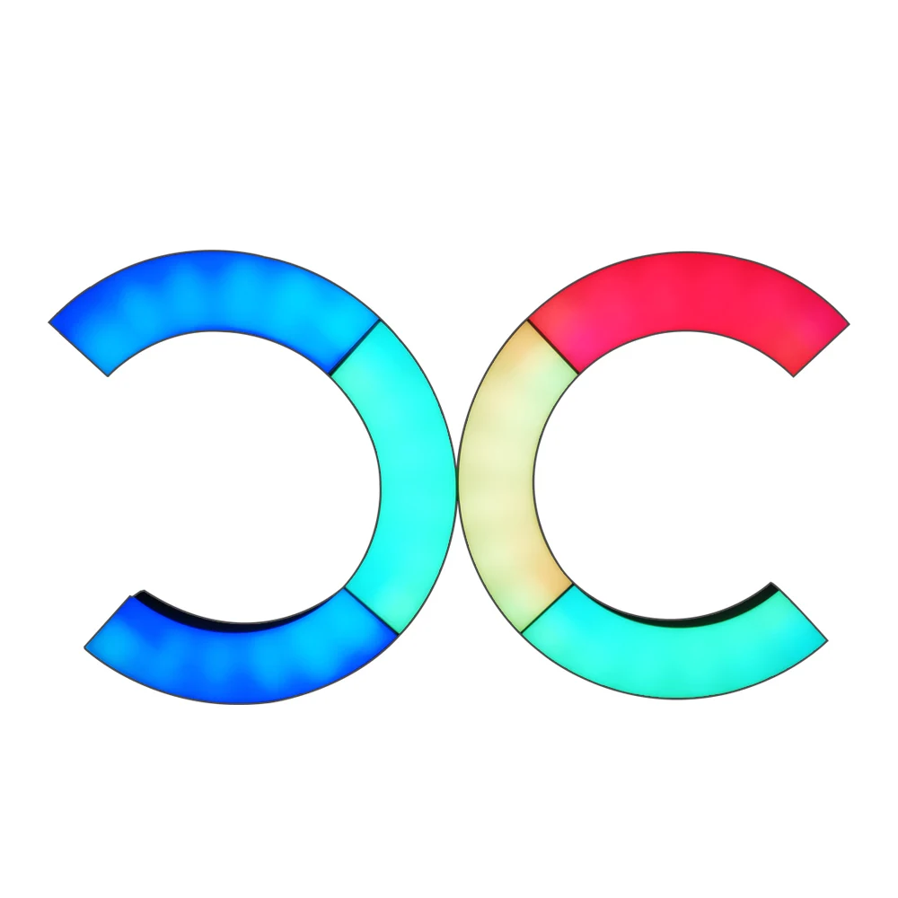 APP Control Led Light USB Quantum Honeycomb Wall Lamp Smart Light Multi Colored Quarter Ring Lights for Wall Decoration