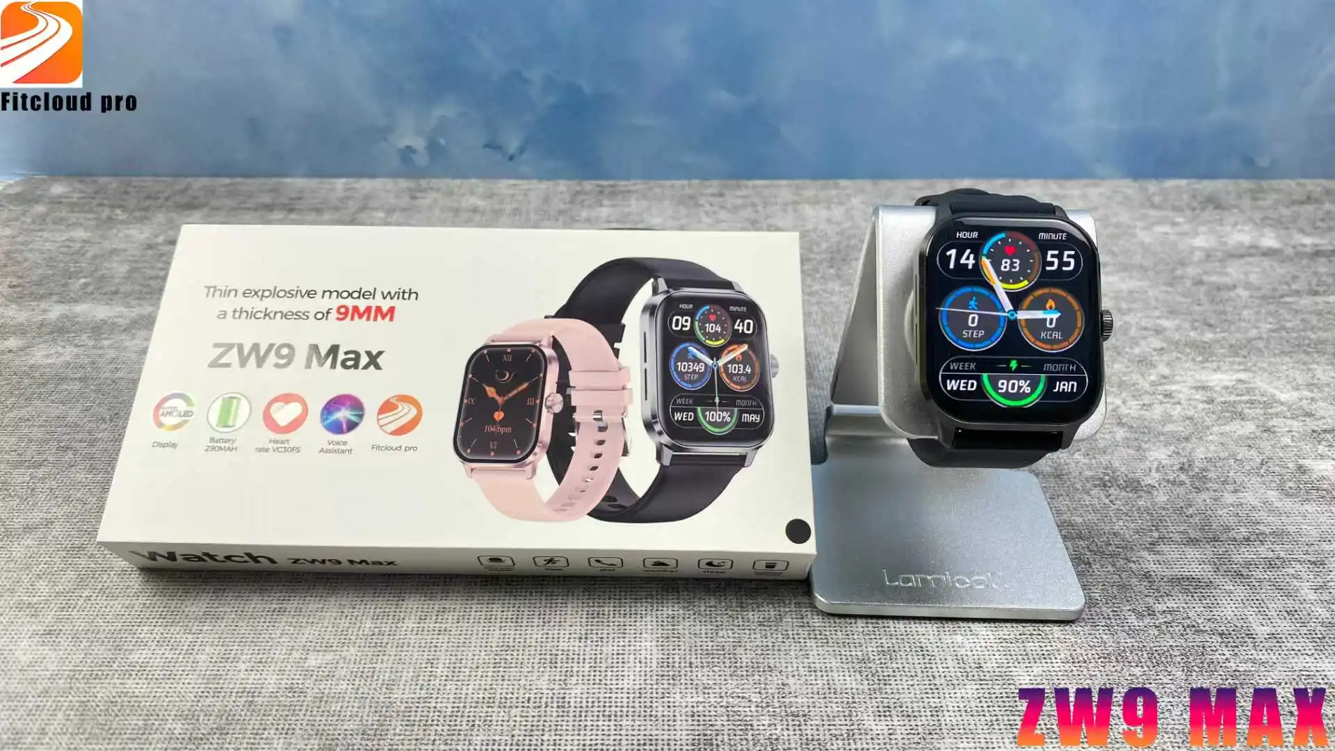 Cheap Luxury ZW9 Max Smartwatch - Waterproof Fitness Tracker for