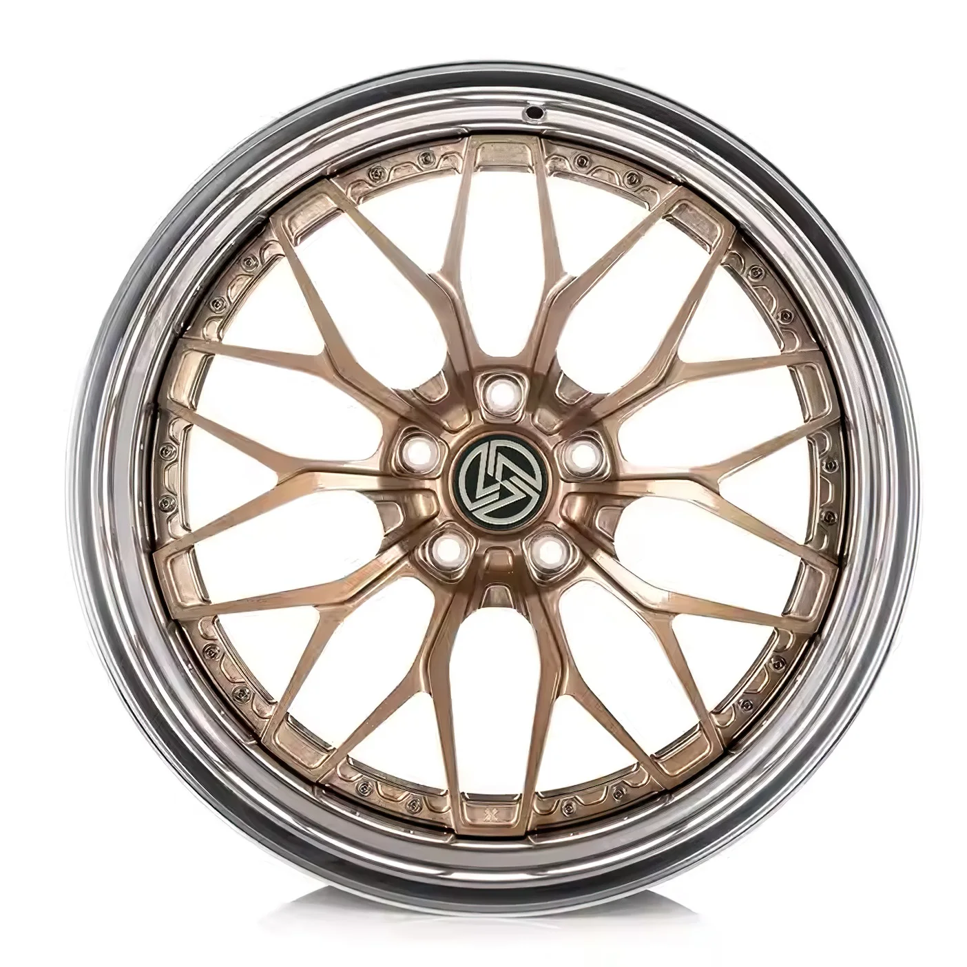 XL 3-Piece Hot Sale Customized Forged Off-road Car Wheels Rim 17-26 Inch Bronze Deep Dish Aluminium Alloy Wheels for Toyota Jeep - Image 1