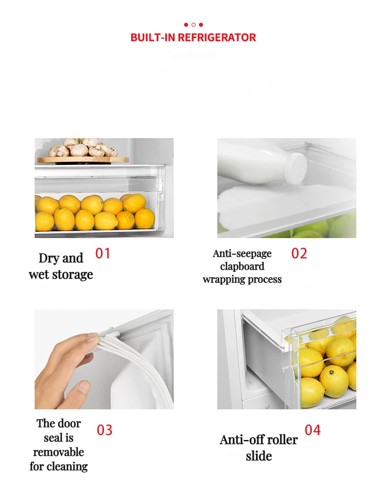 Ascoli Builtin Refrigerator 305l Refrigerated 230l Frozen Aircooled