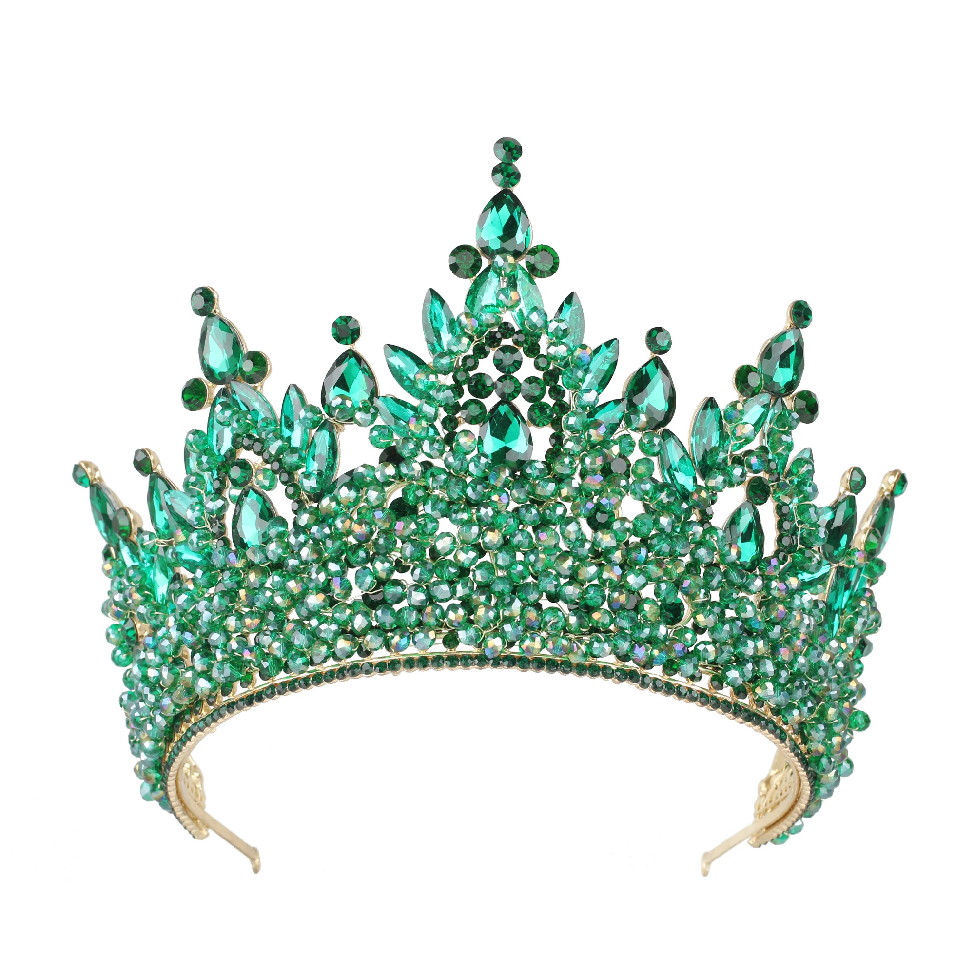 Wholesale Crowns And Luxury Tiaras Crystal Princess Crown Bridal Rhinestone Tiaras Purple