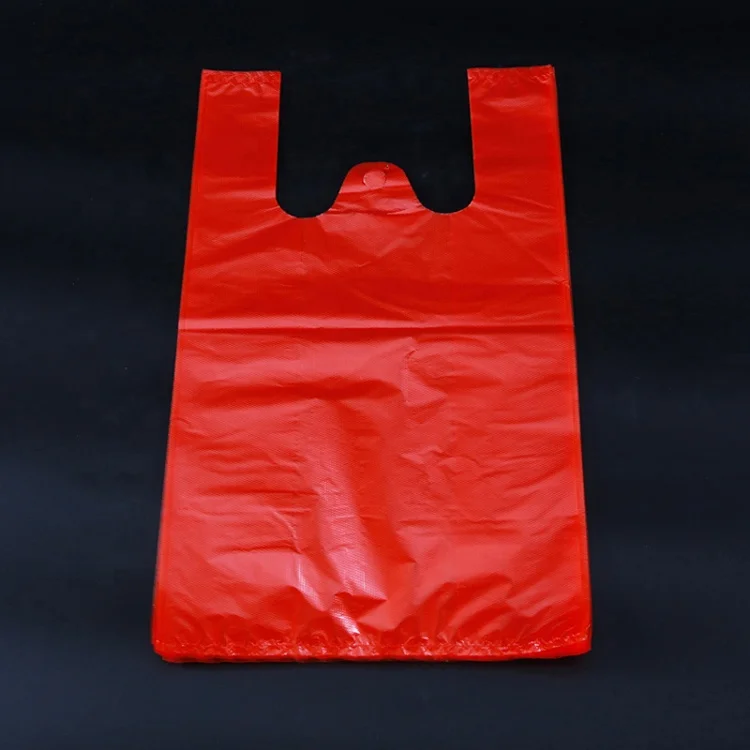 Small Black Plastic T-Shirt Bags 800 Count, 6