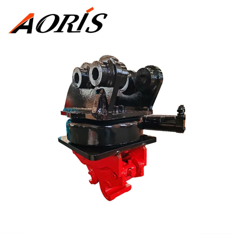 Excavator Rotator Hydraulic Rotating Quick Hitch 45mm Couplers for Backhoe Mini 1.5-3.5 Ton Rotary Quick Hitch