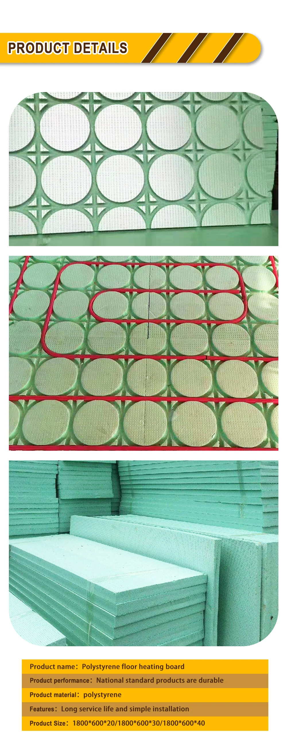 Insulated Radiant Floor Heating Foam Board For Pex Tubing Buy