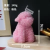Pink dog candle