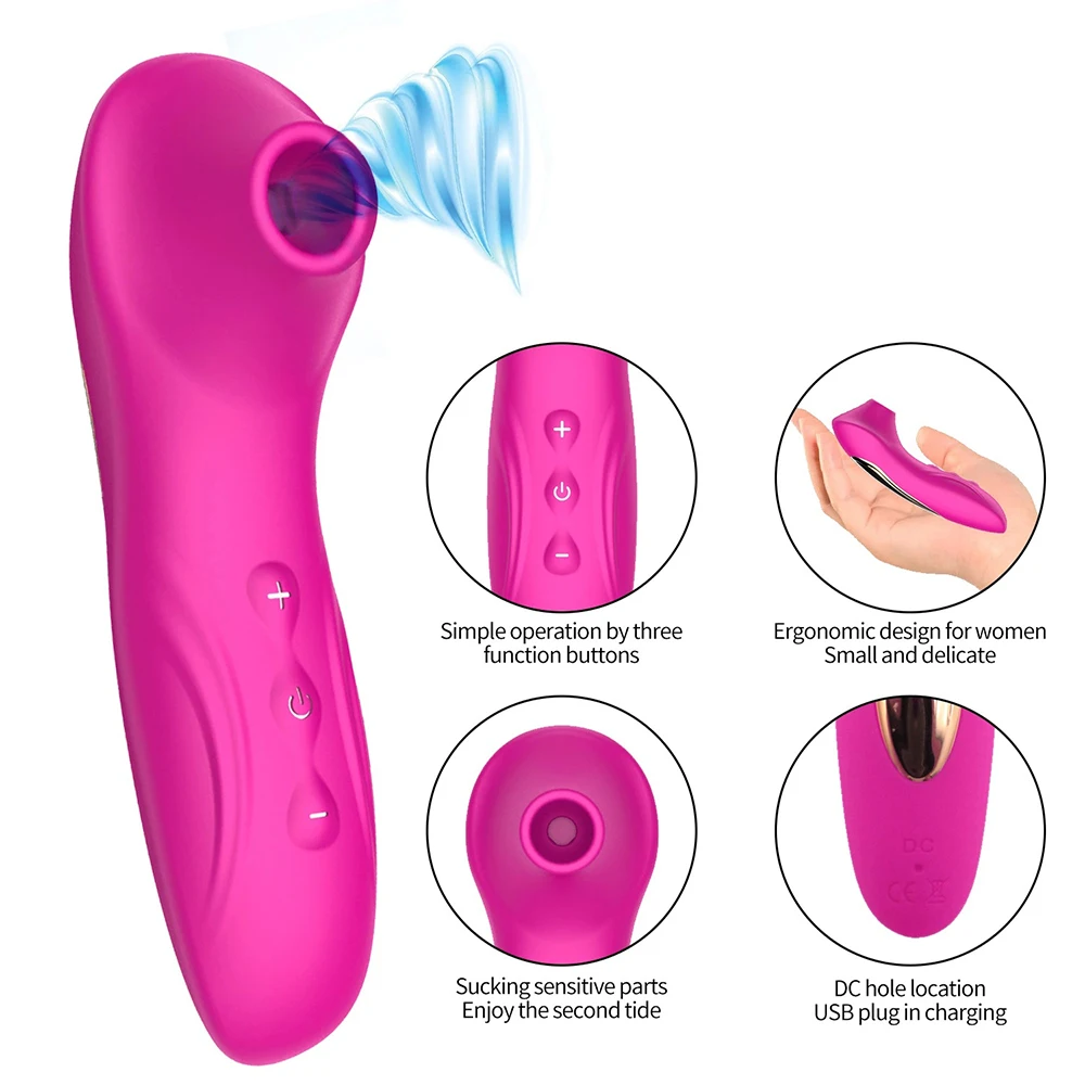Gute Qualität 10 Saug modi Weiblicher Vibrator Solo Vergnügen Klitoris  Saugen Vibrator Sexspielzeug für Frauen