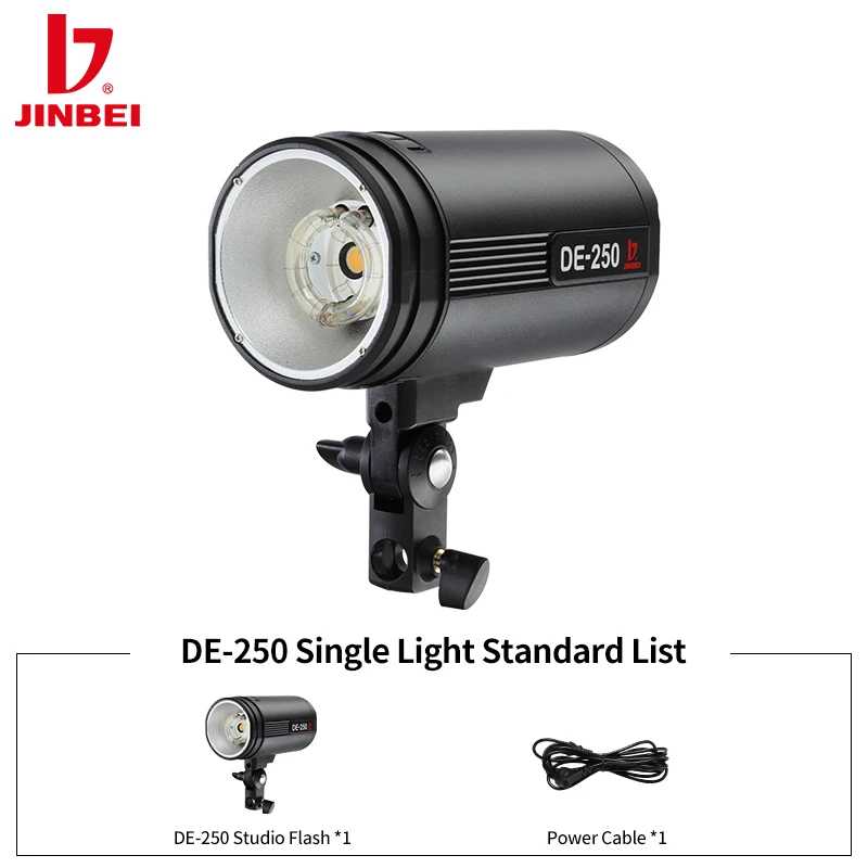 Inlightray Jinbei De-250 Professional Portable Photography Lights 250w Studio  Flash Light - Buy Portable,Inlightray Strobe Flash,Inlightray Photography  Lights Product on 