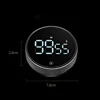 BLACK battery model-rotating countdown timer-black without stand