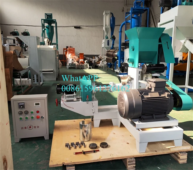 DGP Dry Type Floating Fish Feed Dog Food Extruder Single Screw Granulator Grain Seeds Maize Corn Soybean Extruder