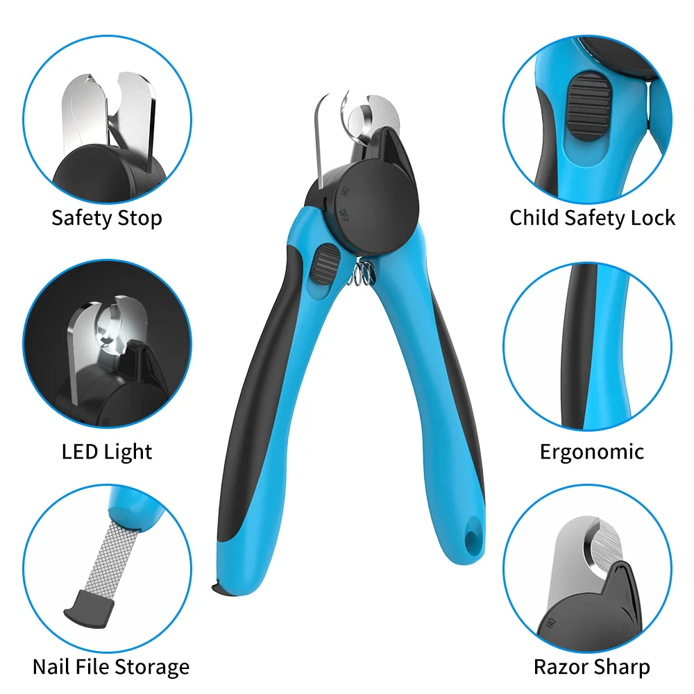 LED Dog Nail Clipper Eco-Friendly Efficient Grooming - Main Image