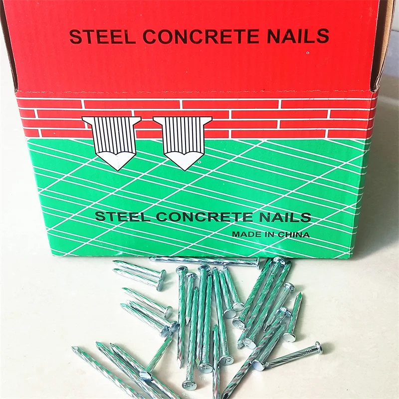Hot Sell Electro Galvanized Hardened Concrete Nails Steel For Cement
