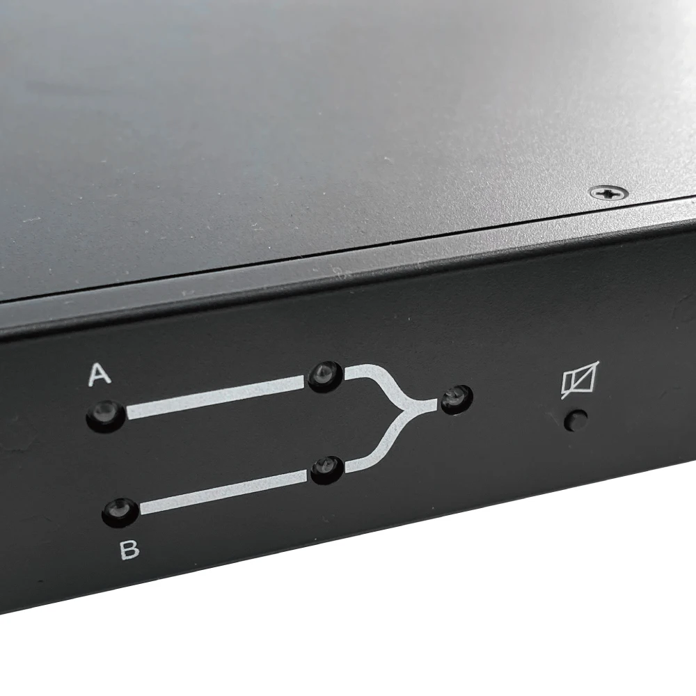 Durable 1U Single-phase Static Transfer Switch IEC60227 220v Alarm Function STS 19 Inch Rack Type Mount Switch for Data Center