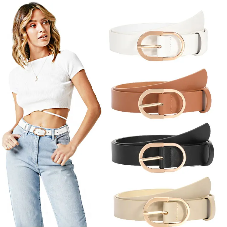 Buy Wholesale China Women's Belt Jeans Simple Fashion Belts Lady Thin Belt  Trousers Designer Luxury Belt & Lady Genuine Leather Belts at USD 3.92