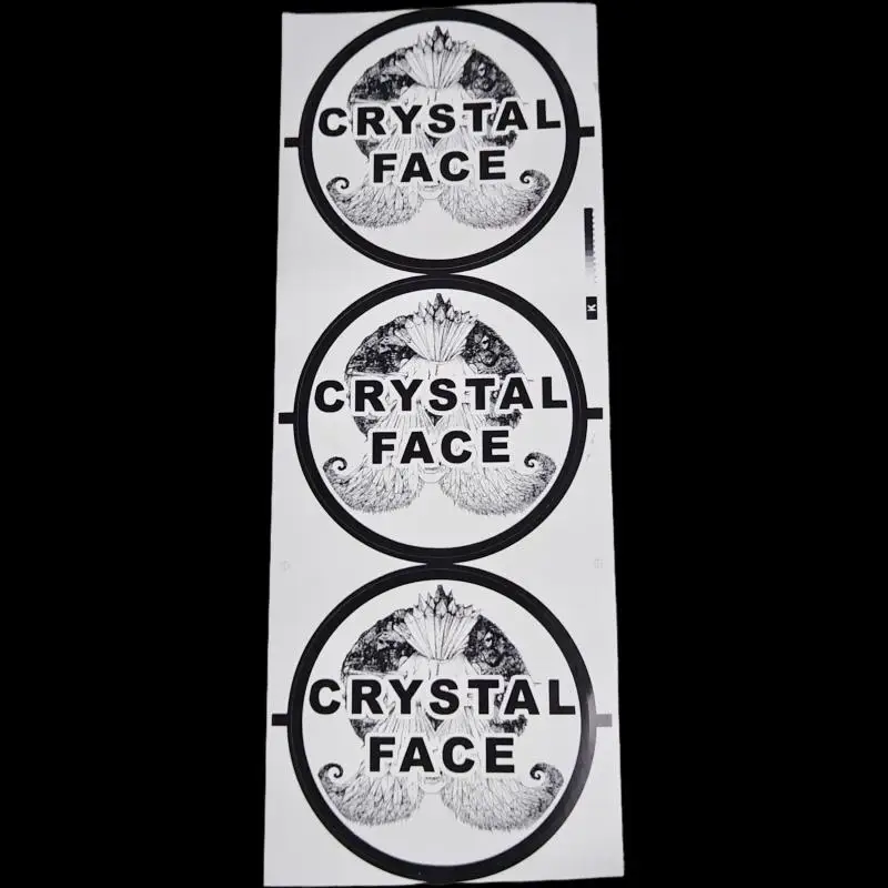 Custom Designed Black & White Eggshell Stickers Fragile Paper with ...