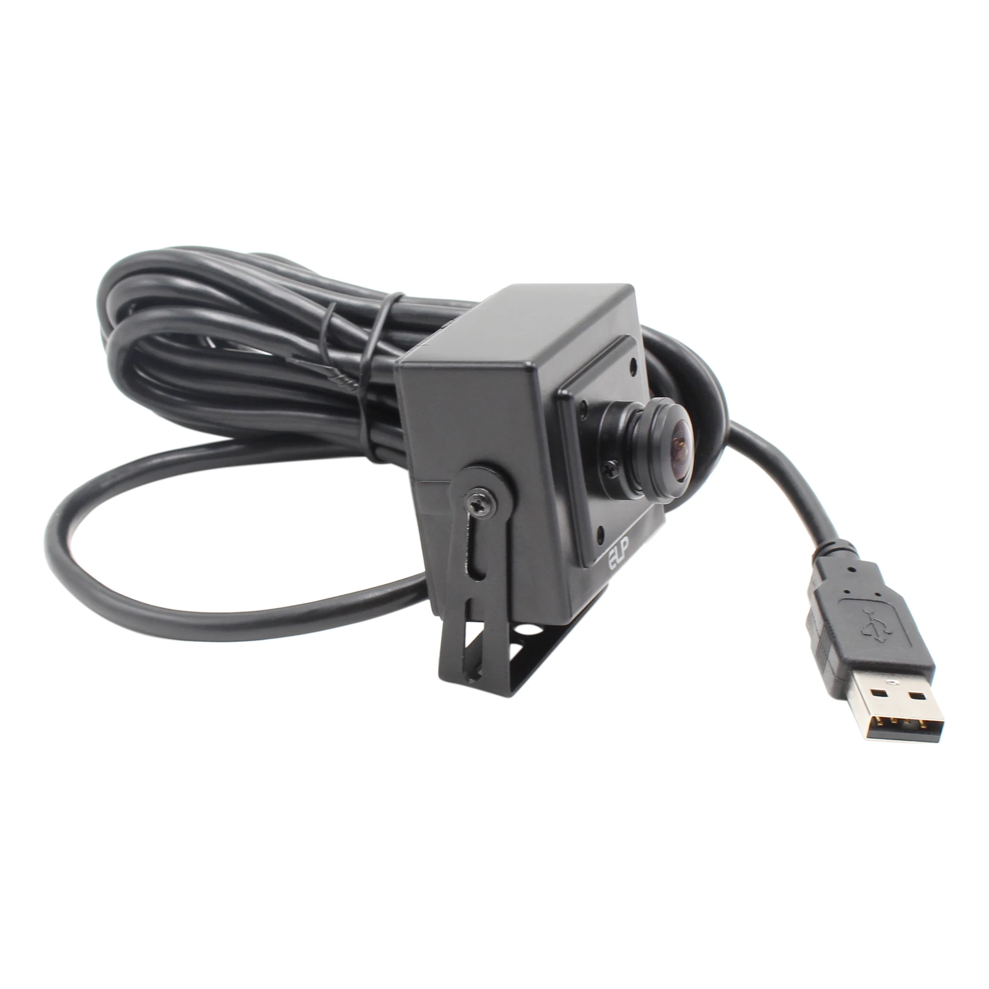 ELP 180 Degree Wide Angle Fisheye Lens USB Webcam 2MP 1080P 30fps 60fps Mini Inspection USB Camera for Express Cabinet