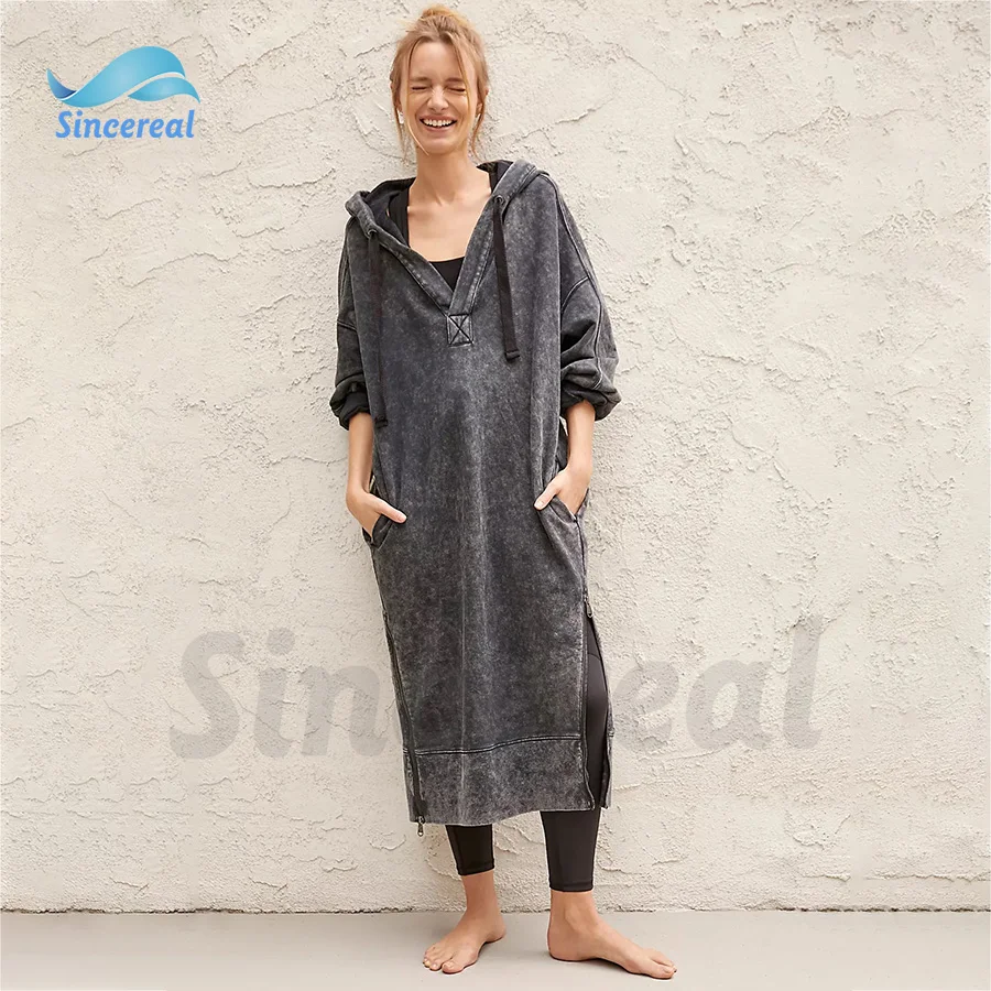 Oem Custom Logo Women Fleece Long 