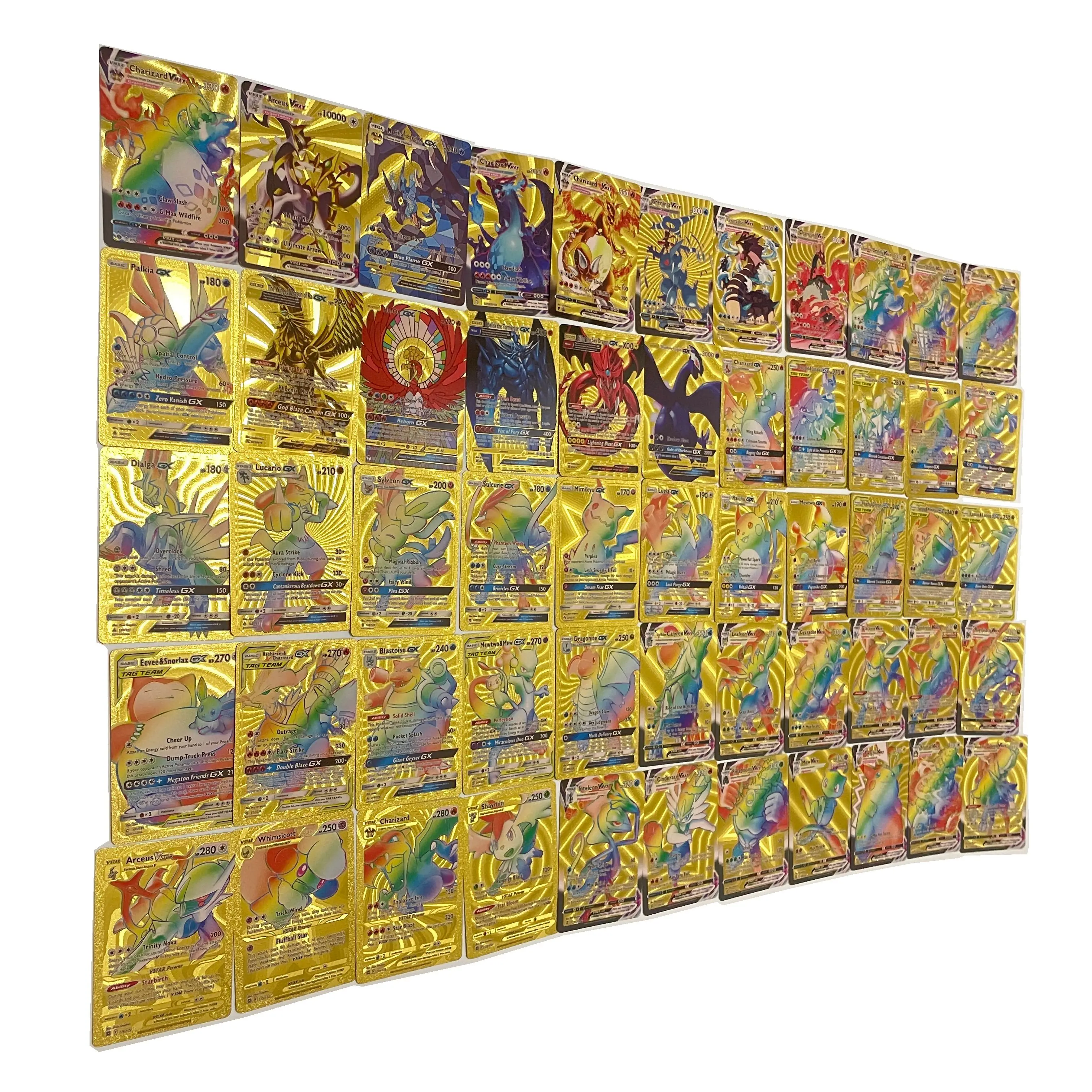 For Pokemon Charizard Ultra Premium Collection Gold VMAX VSTAR V GX EX DX  Secret Rare Rainbow Rare Printed VMAX Series