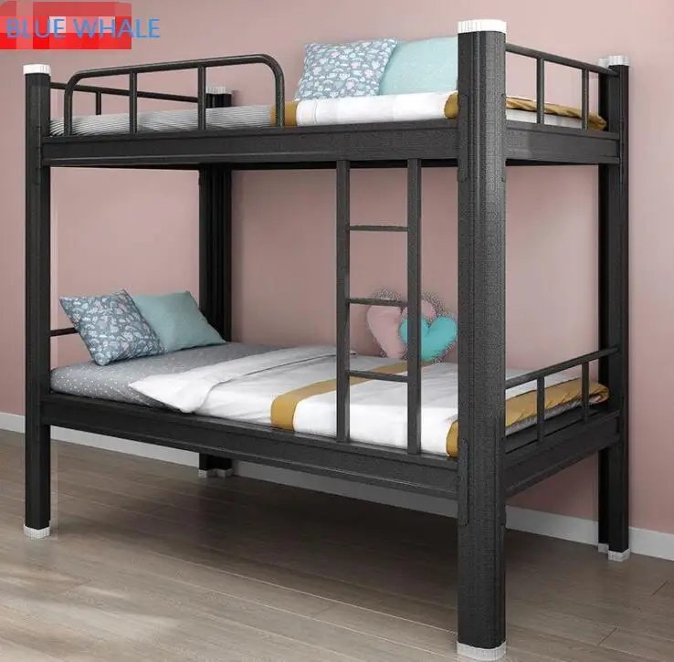 lit superpose hostel Black metal bed double sale steel bunk beds metal beds beliches cama litera doble capa trople litera
