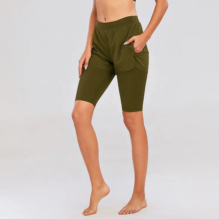 Pantaloncini Da Corsa Da Donna 2 In 1 Leggings Sportivi Fitness Pantaloni  Corti Solidi - Buy Leggings Sportivi 2 In 1,Pantaloncini Da Corsa Da Donna,Pantaloni  Corti Solidi Fitness Product on Alibaba.com