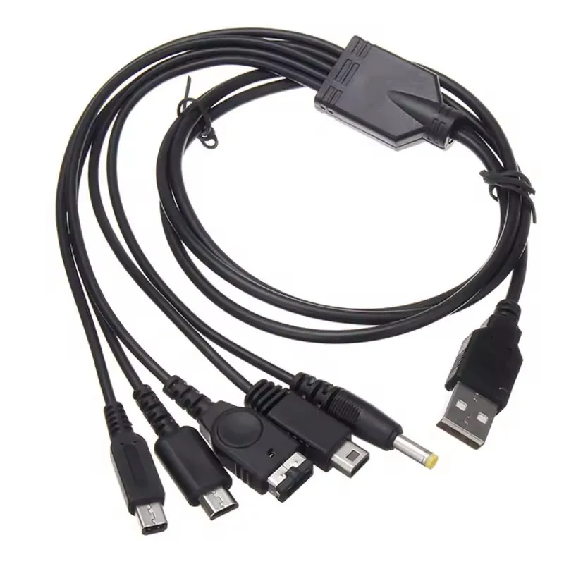 5 in 1 USB Multifunctional Charging Cable for Nintendo Consoles