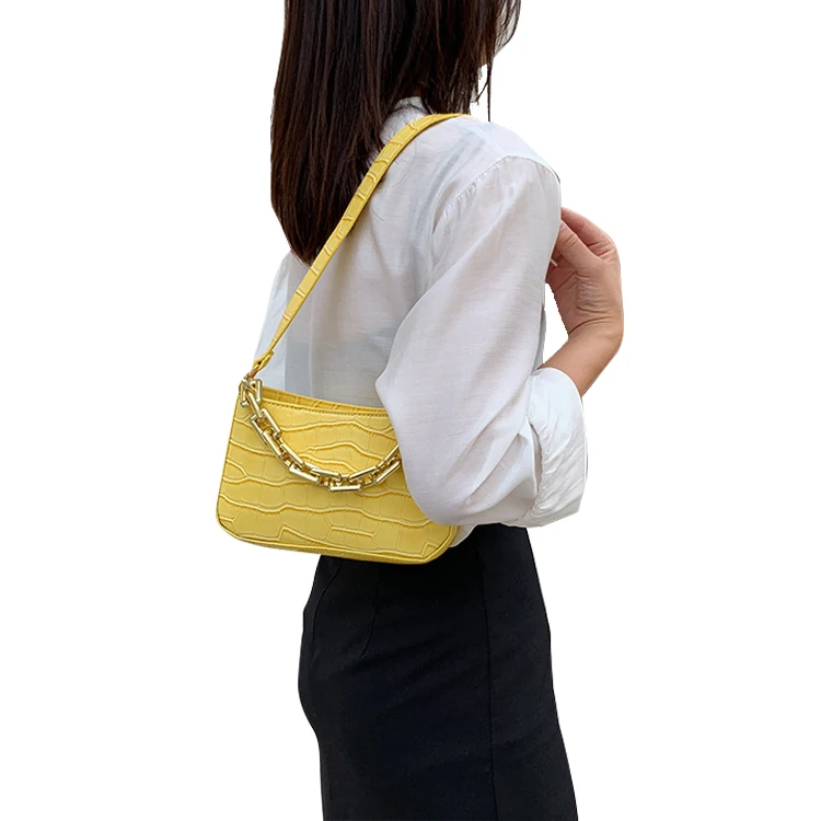 Wholesale 2023 New Spring Summer Autumn Winter Season Shoulder Ladies Purses  Custom Girls Yellow PU Luxury Handbags Sling Bag For Women From  m.