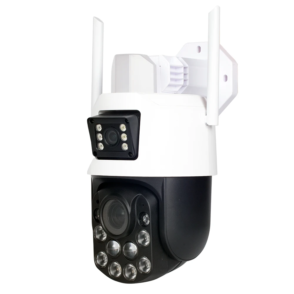 Icsee Outdoor 36x Optical Zoom 6mp Wireless Dual Lens PTZ IP Camera