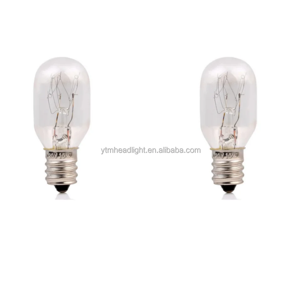 Галогенная лампа E12 накаливания для холодильника 220 В 15 Вт 80LM соленой лампы