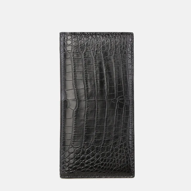 Source New arrival men's crocodile leather wallet business long