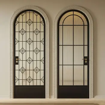 Modern Aluminum Alloy Exterior Steel Security Front Entrance Door Waterproof Finished Surface Other Door Product