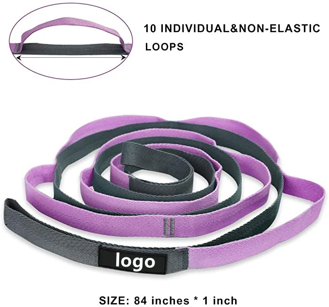 Physical Therapy 12 Loops,10 Loops Yoga Strap Yoga Exercise Strap For