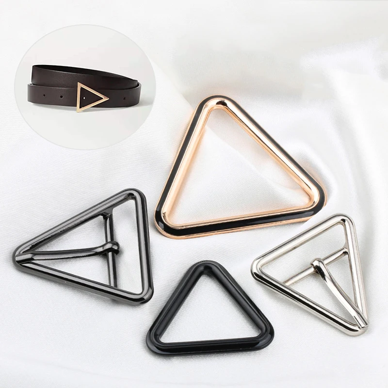 Garment Accessories With Or Without Pin Adjustable Slide Metal Triangle Buckle