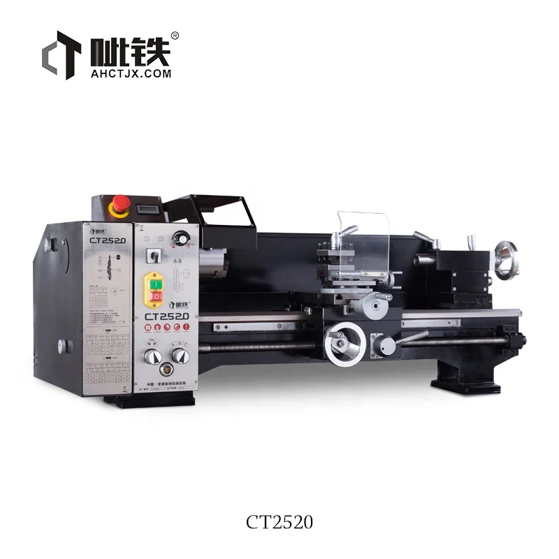 Mini Manual Bench Lathe  CT2520 Small Machine Price with Variable Speed Lathe for Metal
