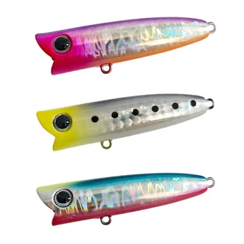 Cheery 10 Color 6cm/7G AC60 Popper Bait Topwater Carp Bass Wobble Crank Bait Hard Japanese Artificial Bait for Lure Fishing – Popper – view 3