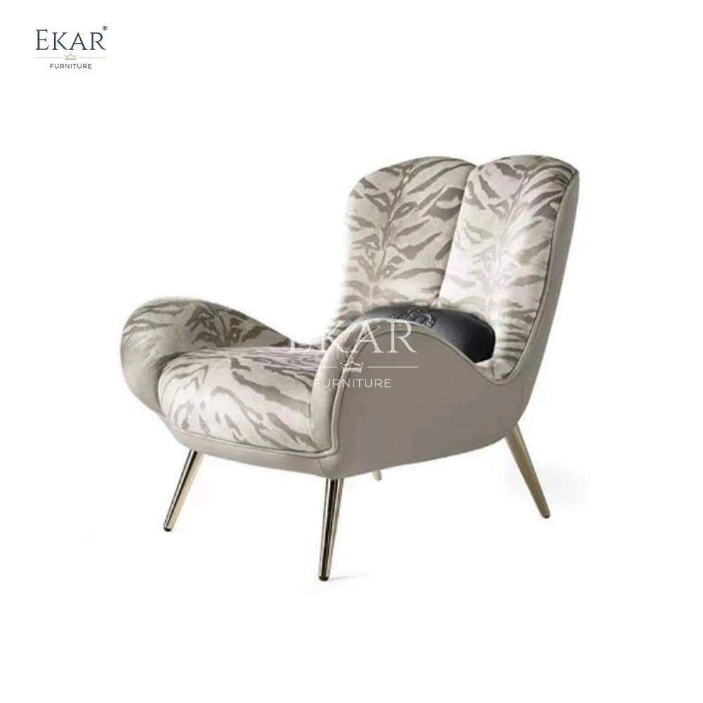 Modern Brass Single Sofa Chair with Ultra-Fine Detailing Living Room Dining Outdoor Villa Hotel Baby Kids' Space Leisure Style