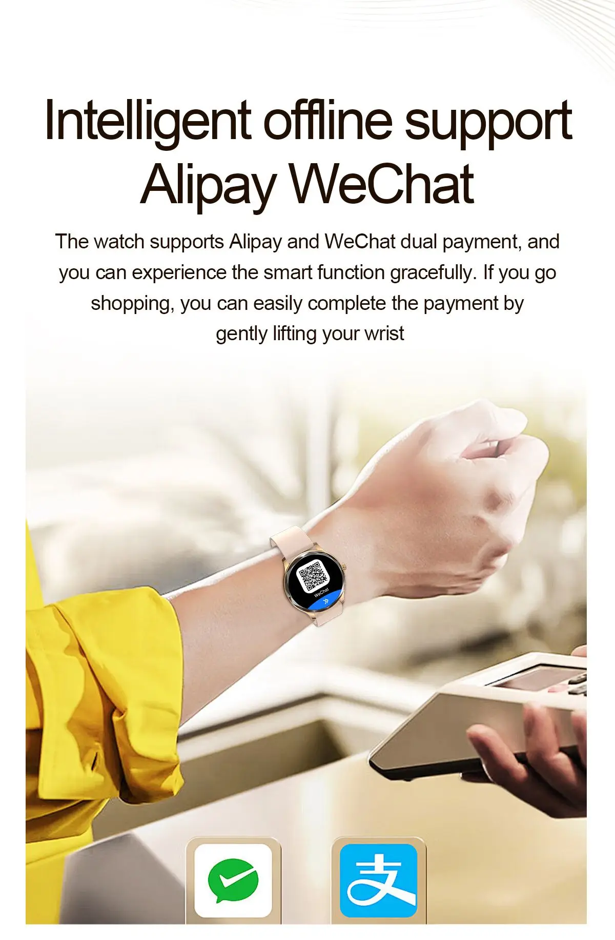 FW45 Fashion Ladies Smart Watch 2026 with 1.32inch AMOLED IP67 NFC Health Monitoring BT Calling Smart Watch for Women